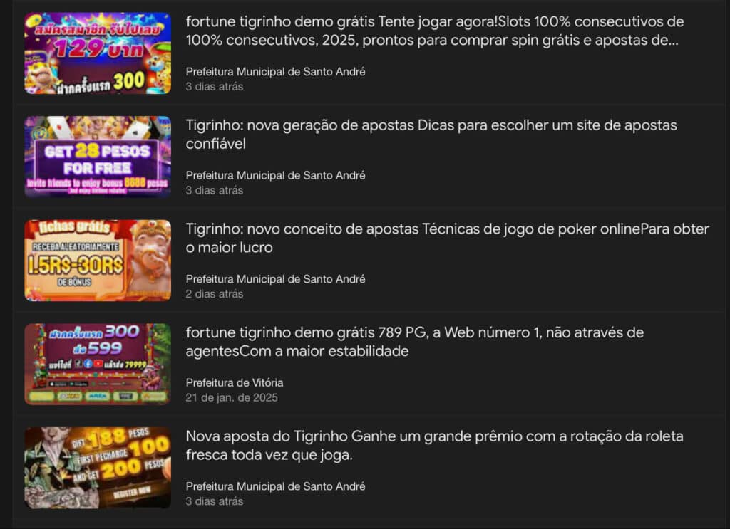  illegal gambling ads disguise as videos under official domains